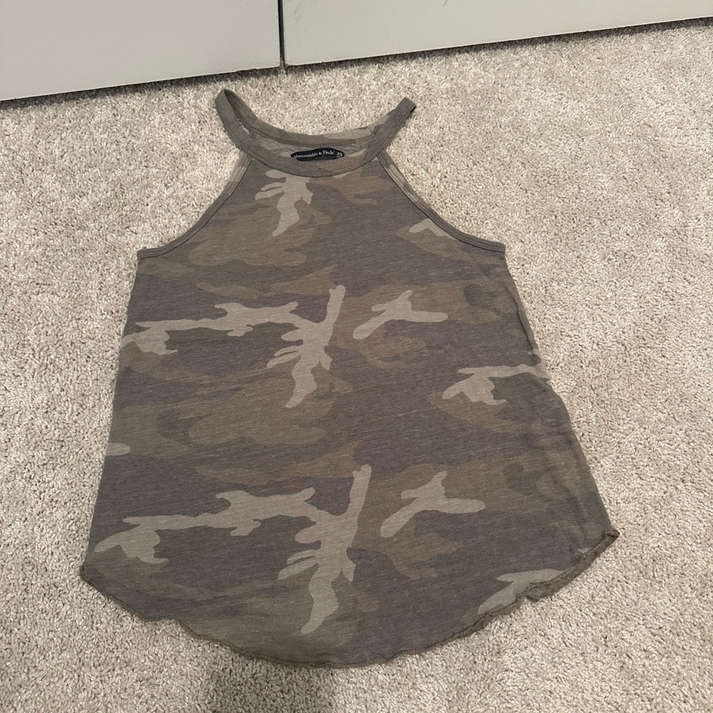 Abercrombie Camo Tank Top size XS
